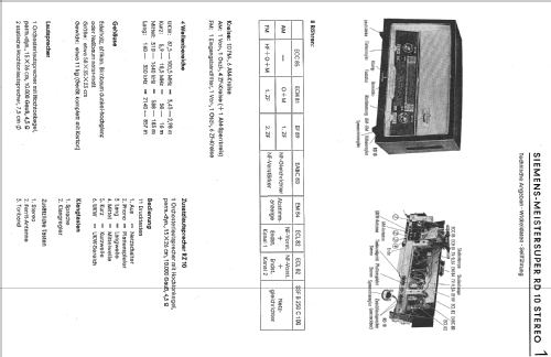 Meistersuper RD10 Stereo; Siemens & Halske, - (ID = 274562) Radio