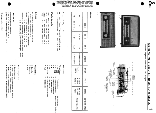 Meistersuper RD20 Stereo; Siemens & Halske, - (ID = 844972) Radio