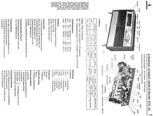 Musik-Truhe Stereo STR-25; Siemens & Halske, - (ID = 699943) Radio