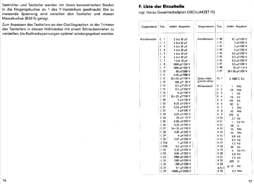 Oscillarzet 15; Siemens & Halske, - (ID = 480315) Equipment