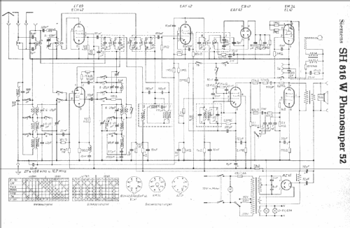 Phonosuper 52 SH816WS - SH816W; Siemens & Halske, - (ID = 6782) Radio