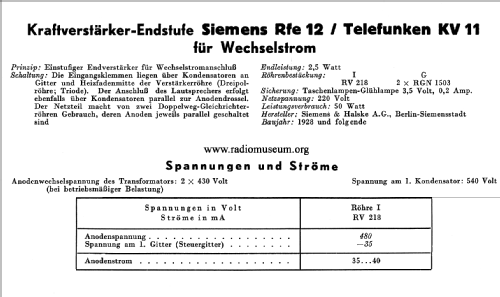 Rfv12; Siemens & Halske, - (ID = 43938) Ampl/Mixer