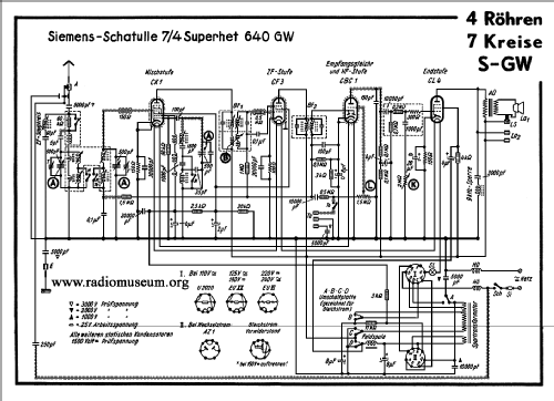 Schatulle 640GW ; Siemens & Halske, - (ID = 41353) Radio