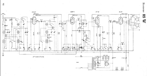 Schatulle 85W schwarz; Siemens & Halske, - (ID = 6705) Radio