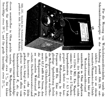 Scheinwiderstandsprüfer Rel.mse.16a; Siemens & Halske, - (ID = 2153016) Equipment