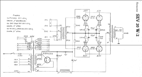 SEV20W; Siemens & Halske, - (ID = 6834) Ampl/Mixer