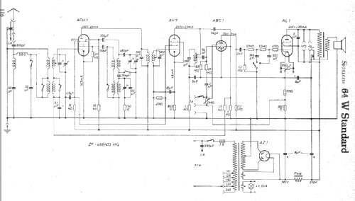 Standard 64W; Siemens & Halske, - (ID = 1969710) Radio