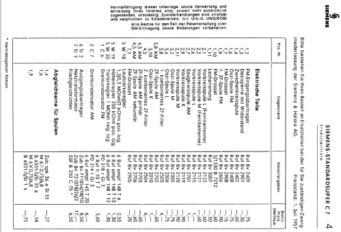 Standardsuper C7; Siemens & Halske, - (ID = 1943525) Radio