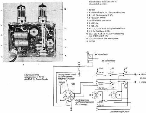 Stereo-Decoder RE4210; Siemens & Halske, - (ID = 740222) mod-past25