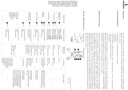 Stereo-Decoder RZ8210; Siemens & Halske, - (ID = 698979) mod-past25