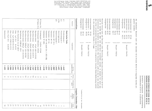Stereo-Decoder RZ8210; Siemens & Halske, - (ID = 698980) mod-past25