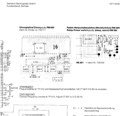 Stereo Radiorecorder RM890; Siemens & Halske, - (ID = 1042727) Radio