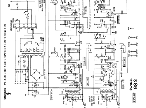 Stereo-Musiktruhe STR14; Siemens & Halske, - (ID = 331612) Radio