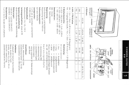 Super B61; Siemens & Halske, - (ID = 151771) Radio