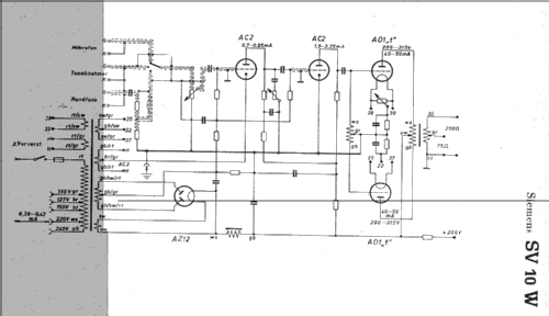 SV10W; Siemens & Halske, - (ID = 6837) Ampl/Mixer