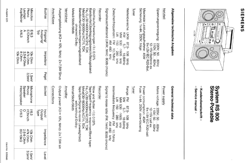 System RS806; Siemens & Halske, - (ID = 555878) Radio