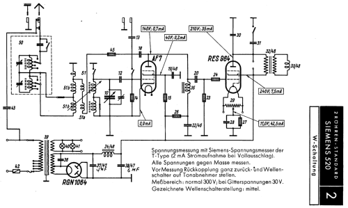 Zweiröhren Standard 520WL; Siemens & Halske, - (ID = 181724) Radio