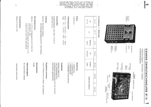 Zwerg-Taschensuper RT31 Ruf empf 318.T21; Siemens & Halske, - (ID = 30968) Radio