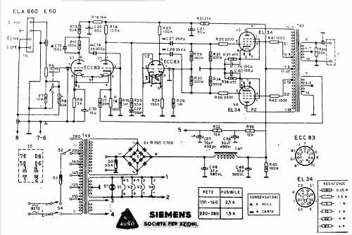 Amplificatore Ela 660; Siemens Italia; (ID = 2161254) Ampl/Mixer