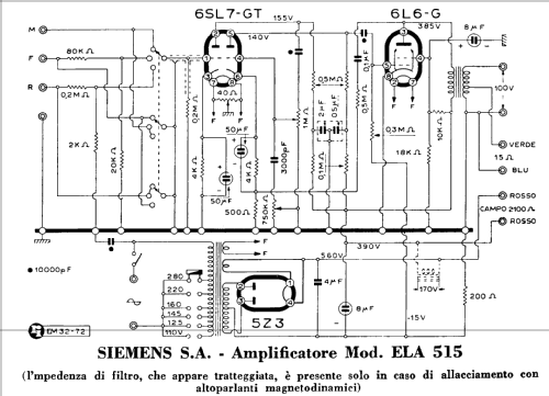 ELA-515; Siemens Italia; (ID = 973348) Ampl/Mixer