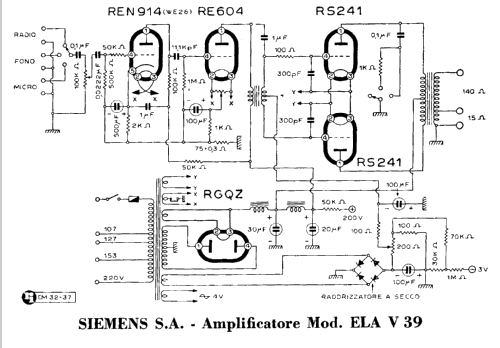 ELA-V39; Siemens Italia; (ID = 971951) Ampl/Mixer