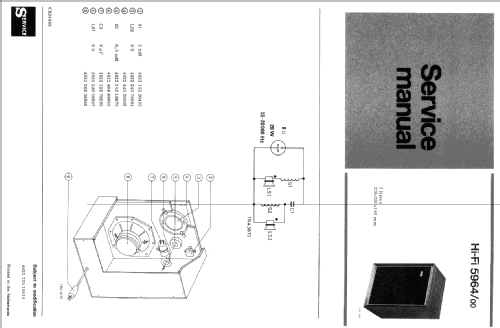 Hi-Fi 5964/00; Siera; Belgien (ID = 1107637) Speaker-P