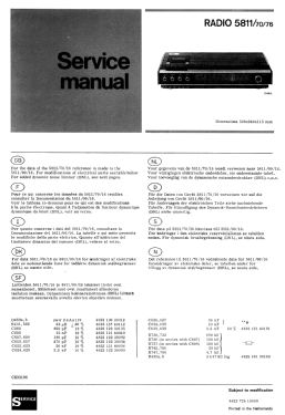 Radio SA 5811 /00 /22 /16 /70 /76; Siera; Belgien (ID = 3117140) Radio