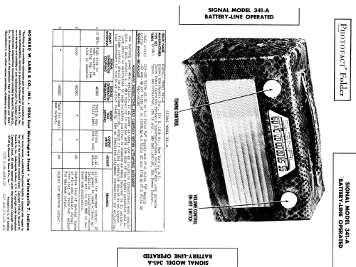 341-A ; Signal Electronics, (ID = 974734) Radio