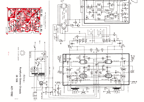 Rundfunk-Stereo-Chassis 26506; Silva Tonmöbel, (ID = 2001355) Radio