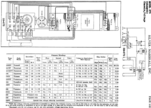 SM-675 ; Silver - Marshall; (ID = 610739) Power-S