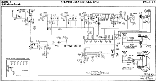 V ; Silver - Marshall; (ID = 607642) Radio