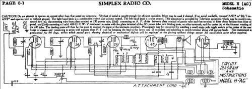 H AC ; Simplex Radio Co.; (ID = 584939) Radio