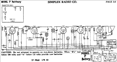 P Bat. ; Simplex Radio Co.; (ID = 585685) Radio