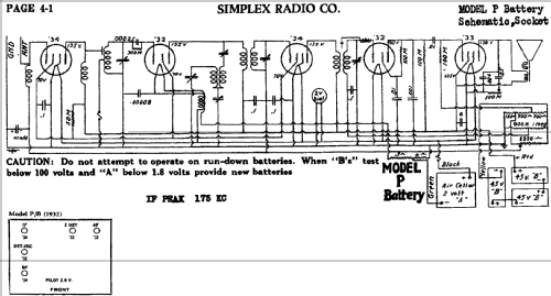 P Bat. ; Simplex Radio Co.; (ID = 585686) Radio