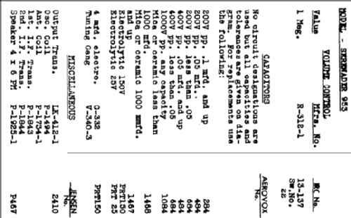 Serenader 953 ; Simpson Co. Ltd., (ID = 2153704) Radio