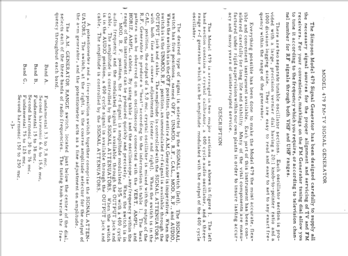 TV-FM Signal Generator 479; Simpson Electric Co. (ID = 350505) Equipment