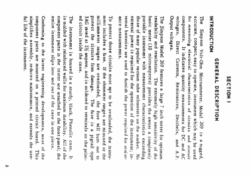 Volt-Ohm-Microammeter 269 Series 2 ; Simpson Electric Co. (ID = 346039) Ausrüstung