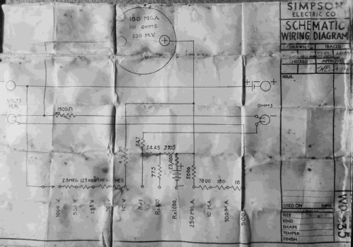 Volt-Ohm-Milliammeter 235; Simpson Electric Co. (ID = 2848268) Equipment