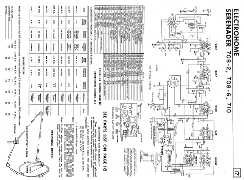 Serenader 708-6 SC72-437; Simpsons Sears Ltd.; (ID = 2327450) Radio