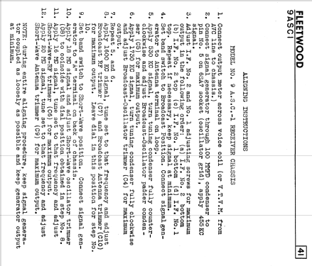 Serenader 5101 Ch= 9ASC1; Simpsons Sears Ltd.; (ID = 2330756) Radio