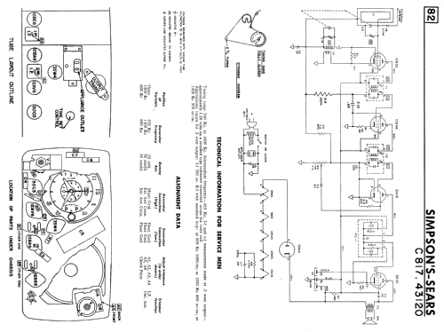 Silvertone Ch= C817.43120; Simpsons Sears Ltd.; (ID = 2363369) Radio