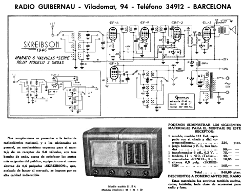 111-E-A; Skreibson; Barcelona (ID = 1376428) Radio