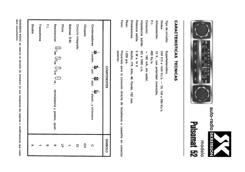 Pulsomat 52; Skreibson; Barcelona (ID = 2107935) Car Radio