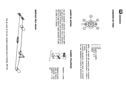 Sidermat 16; Skreibson; Barcelona (ID = 2106240) Car Radio