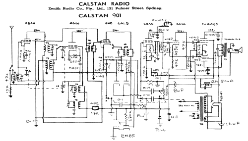 Calstan 901; Zenith Radio Co. Ltd (ID = 2004360) Radio