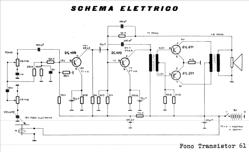 Fono Transistor 61; SNT Società Negro e (ID = 802616) R-Player