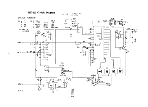 Digital Multimeter ME-502; Soar Corporation; (ID = 2635397) Equipment