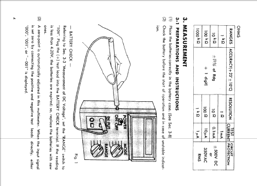 Digital Multimeter ME-521; Soar Corporation; (ID = 2635850) Equipment