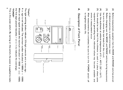 Digital Multimeter ME-521DX; Soar Corporation; (ID = 2636724) Equipment