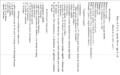 Poste de TSF Système Rouzet L16 ; Société Industrielle (ID = 2073266) Commercial Tr